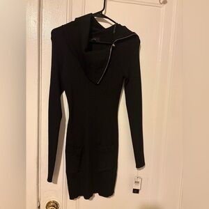 BCX Black Long Sleeve Knit Dress